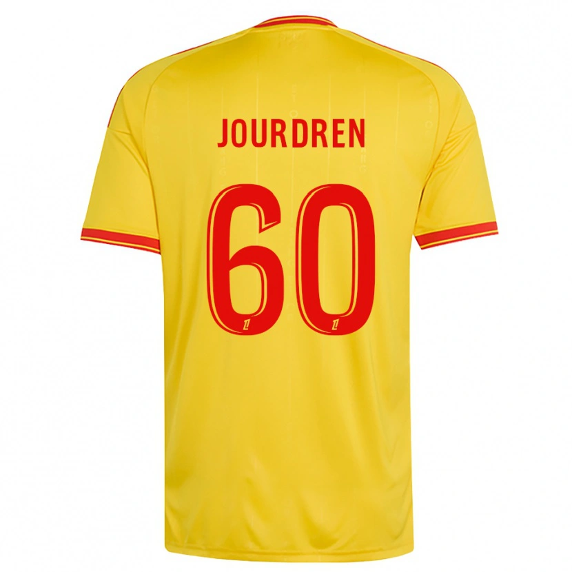 Danxen Mulher Camisola Ilan Jourdren #60 Dourado Laranja Vermelho Principal 2026/27 Camisa Brasil