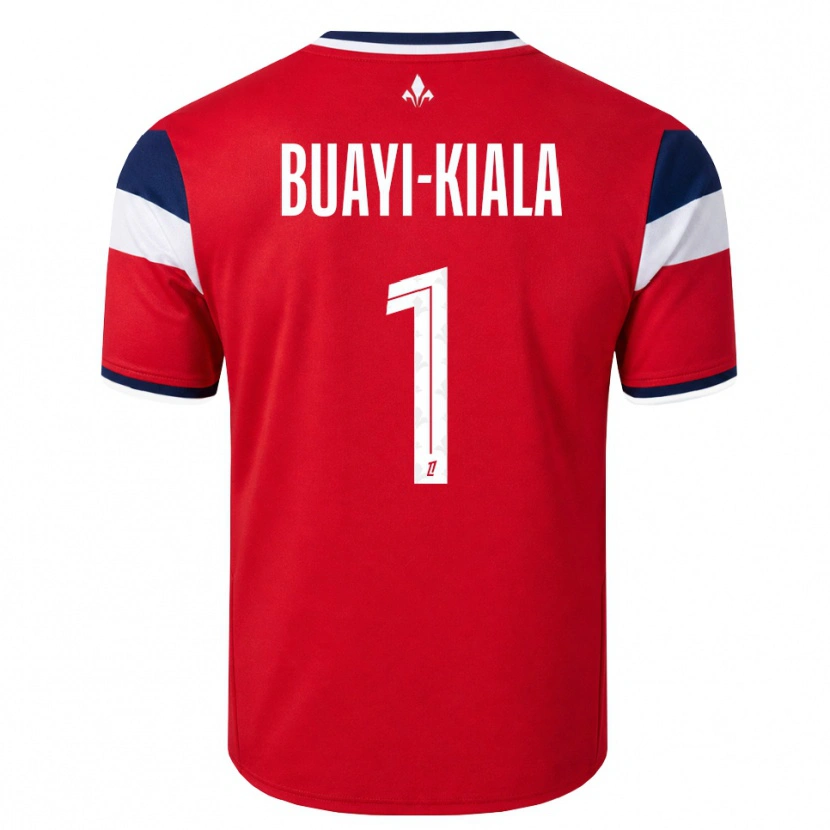 Danxen Mulher Camisola Israël Buayi-Kiala #1 Vermelho Branco Azul Real Principal 2026/27 Camisa Brasil