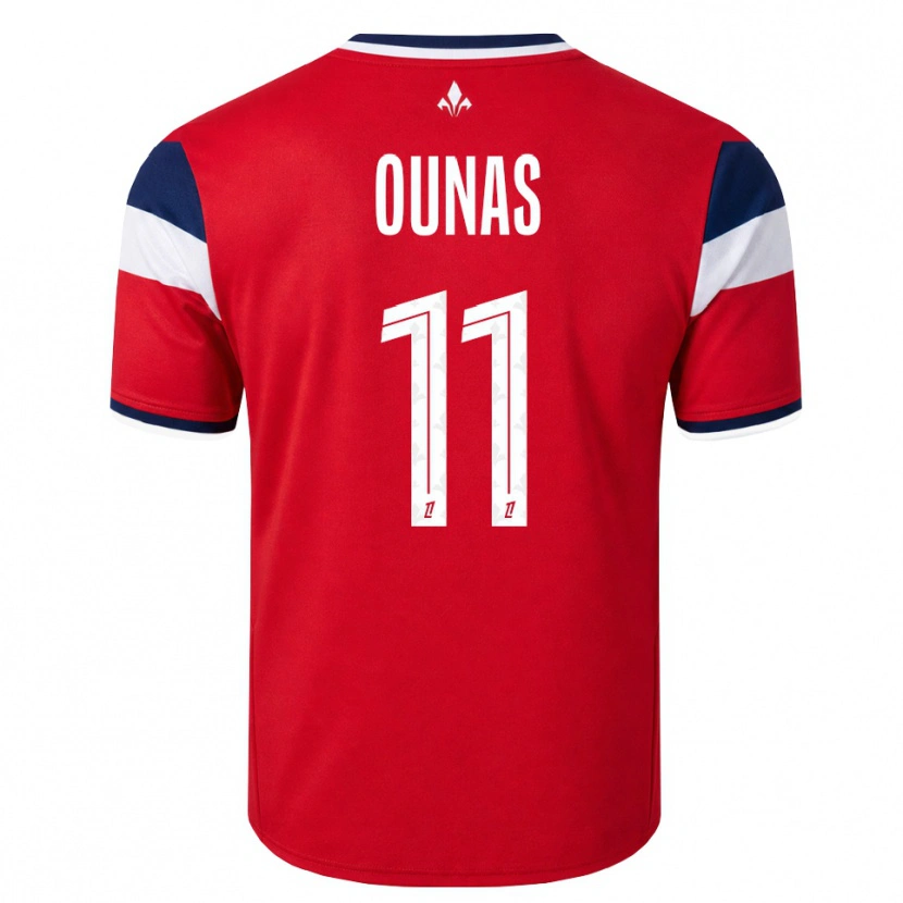 Danxen Mulher Camisola Adam Ounas #11 Vermelho Branco Azul Real Principal 2026/27 Camisa Brasil