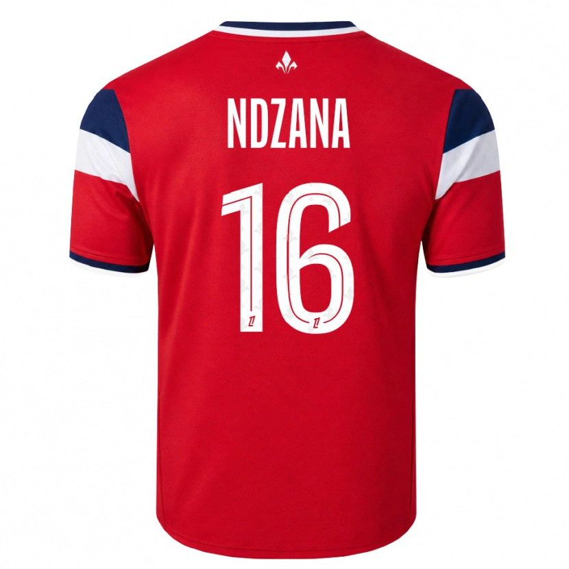 Danxen Mulher Camisola Yann Ndzana #16 Vermelho Branco Azul Real Principal 2026/27 Camisa Brasil