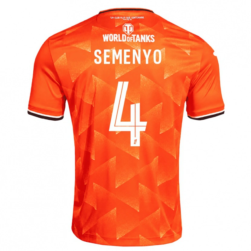 Danxen Mulher Camisola Jai Semenyo #4 Laranja Branco Preto Principal 2026/27 Camisa Brasil