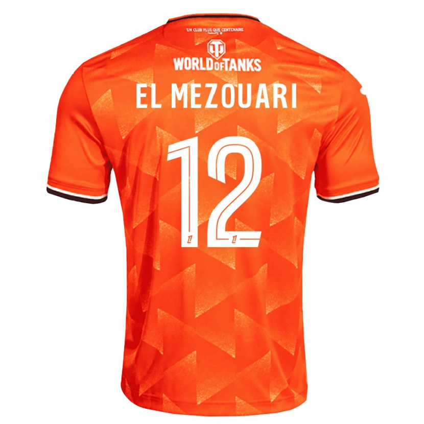 Danxen Mulher Camisola Salah-Dine El Mezouari #12 Laranja Branco Preto Principal 2026/27 Camisa Brasil