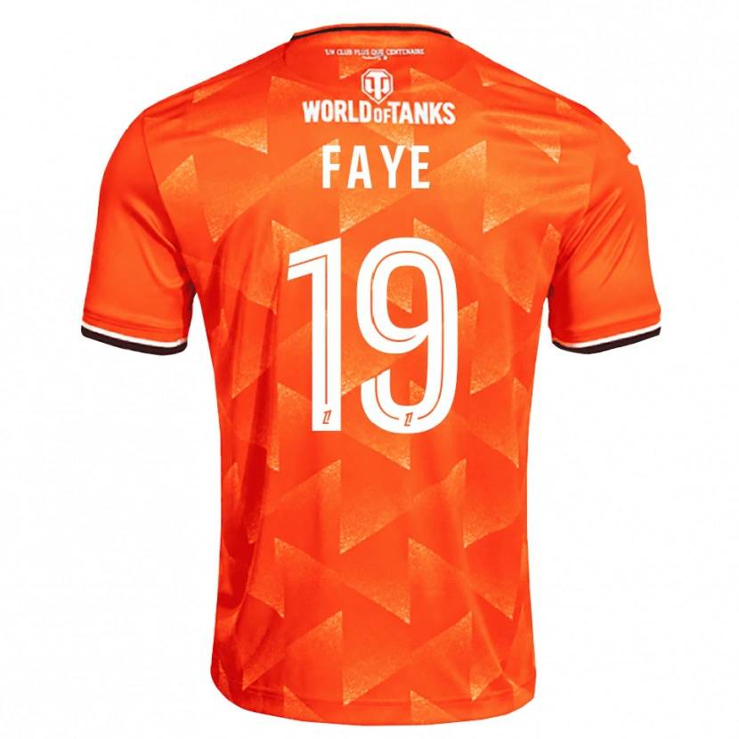 Danxen Mulher Camisola Souleymane Faye #19 Laranja Branco Preto Principal 2026/27 Camisa Brasil