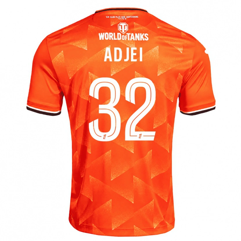 Danxen Mulher Camisola Nathaniel Adjei #32 Laranja Branco Preto Principal 2026/27 Camisa Brasil