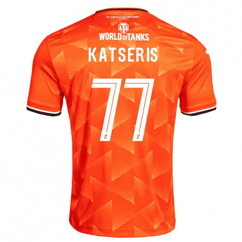 Danxen Mulher Camisola Panos Katseris #77 Laranja Branco Preto Principal 2026/27 Camisa Brasil
