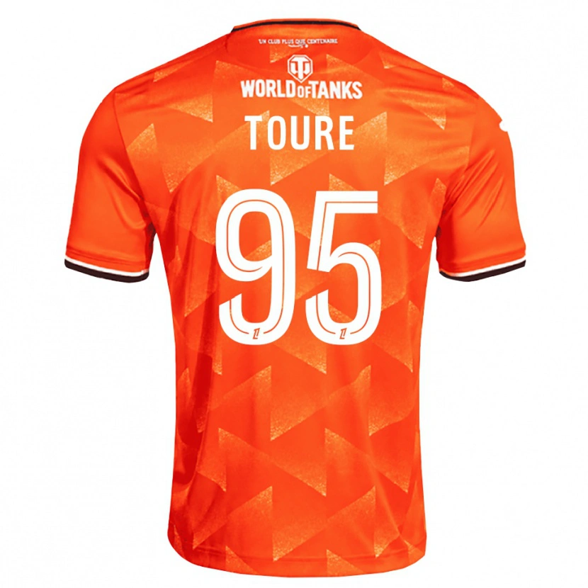 Danxen Mulher Camisola Isaak Touré #95 Laranja Branco Preto Principal 2026/27 Camisa Brasil