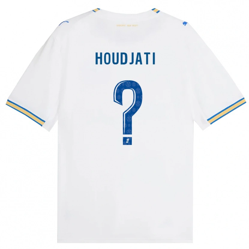 Danxen Mulher Camisola Naïm Houdjati #0 Azul Dodger Branco Principal 2026/27 Camisa Brasil