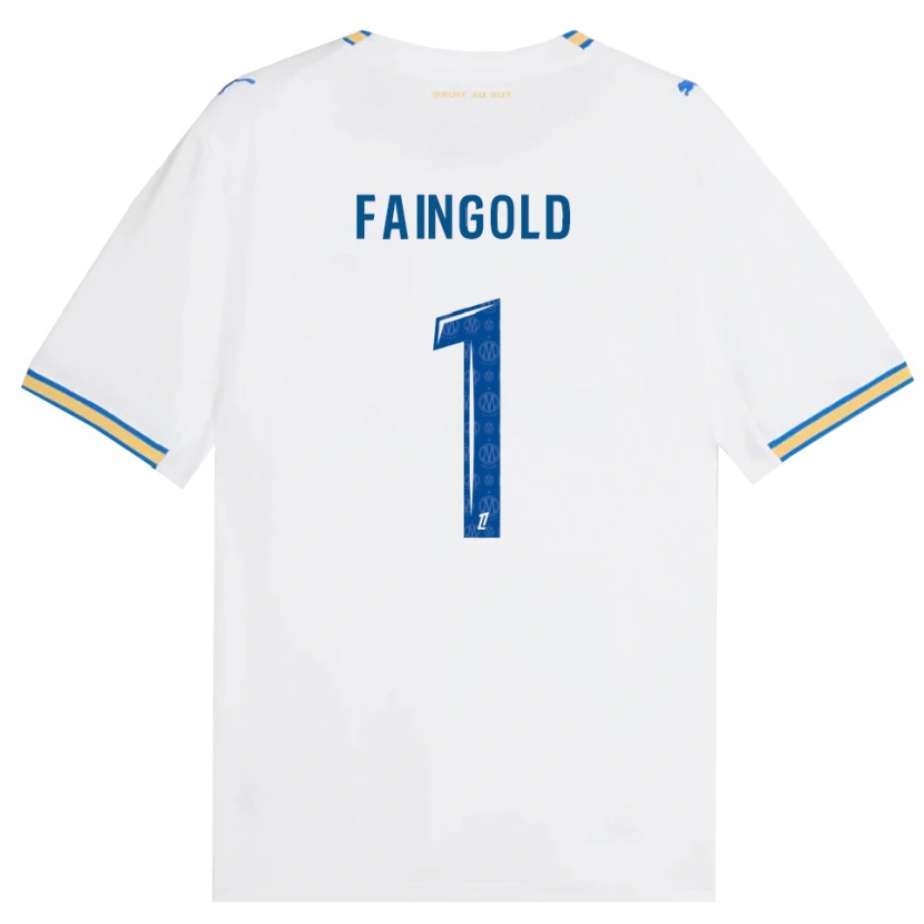 Danxen Mulher Camisola Abbie Faingold #1 Azul Dodger Branco Principal 2026/27 Camisa Brasil
