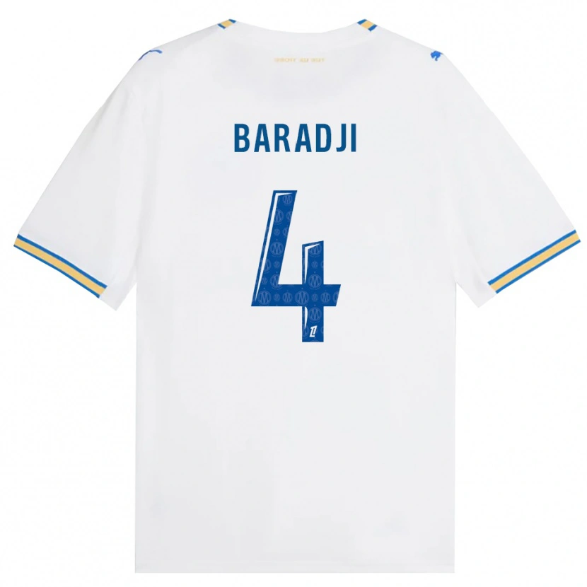 Danxen Mulher Camisola Mohamed Baradji #4 Azul Dodger Branco Principal 2026/27 Camisa Brasil
