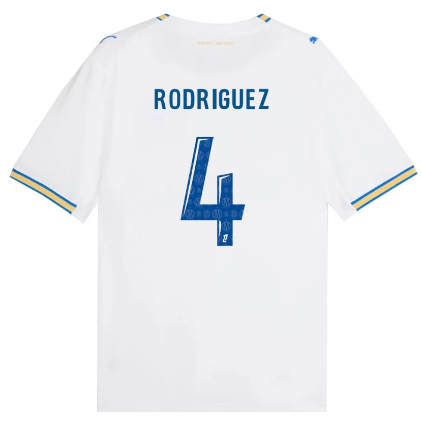 Danxen Mulher Camisola Ruben Rodriguez #4 Azul Dodger Branco Principal 2026/27 Camisa Brasil