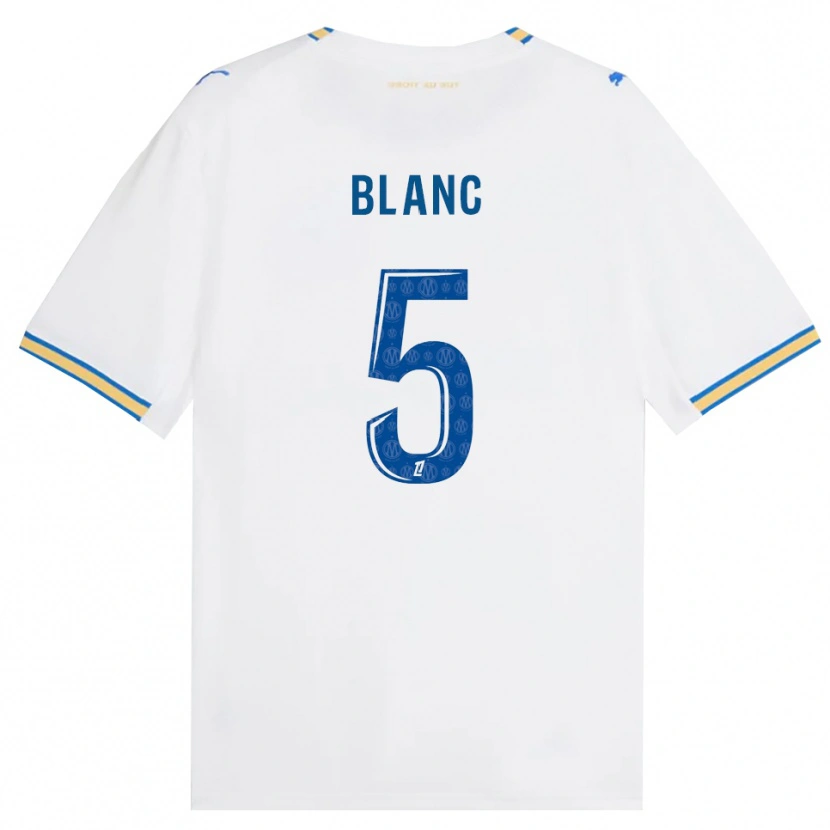 Danxen Mulher Camisola Amandine Blanc #5 Azul Dodger Branco Principal 2026/27 Camisa Brasil