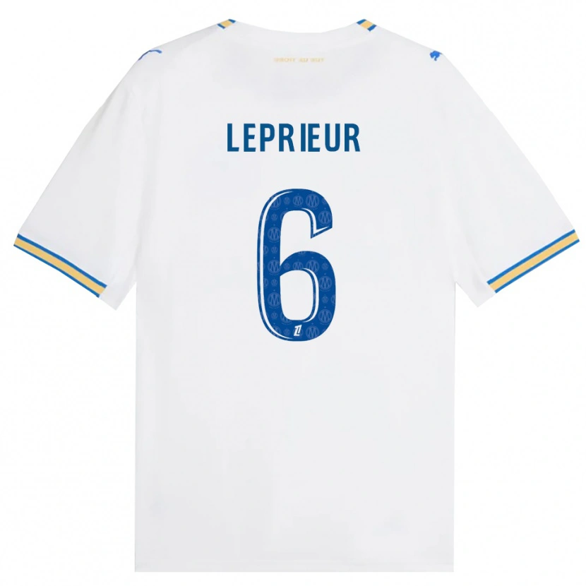 Danxen Mulher Camisola Eliott Leprieur #6 Azul Dodger Branco Principal 2026/27 Camisa Brasil