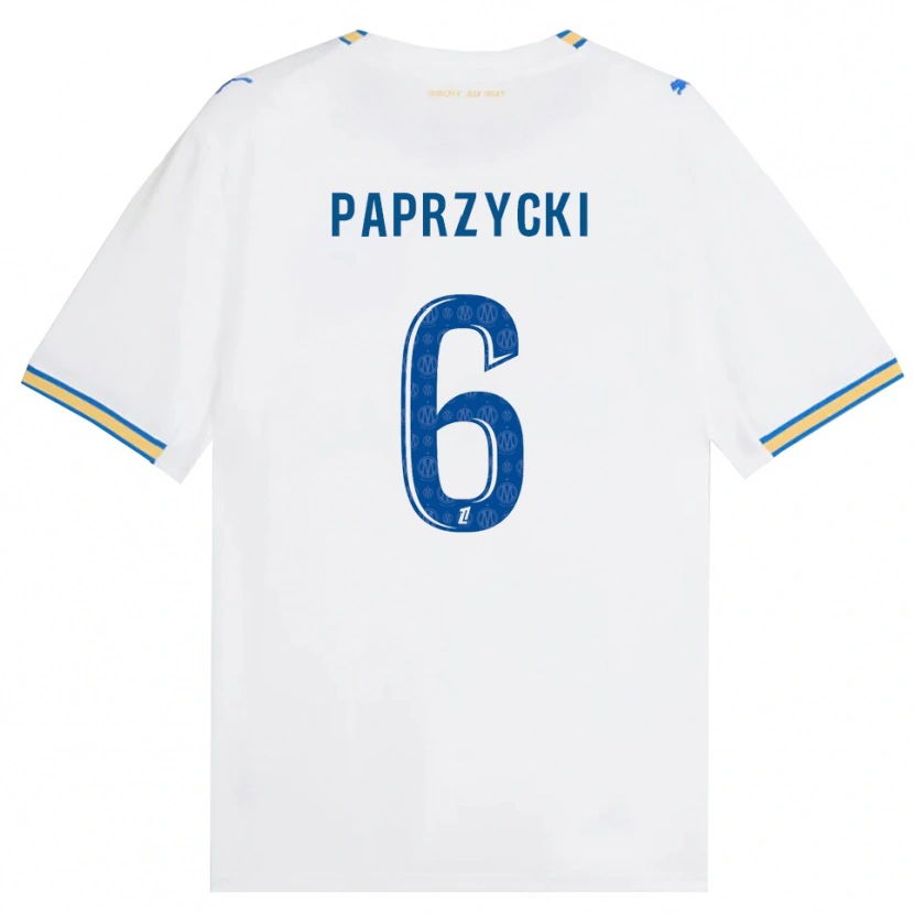 Danxen Mulher Camisola Aurore Paprzycki #6 Azul Dodger Branco Principal 2026/27 Camisa Brasil