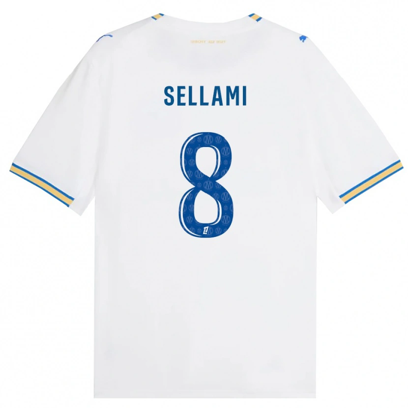 Danxen Mulher Camisola Yanis Sellami #8 Azul Dodger Branco Principal 2026/27 Camisa Brasil