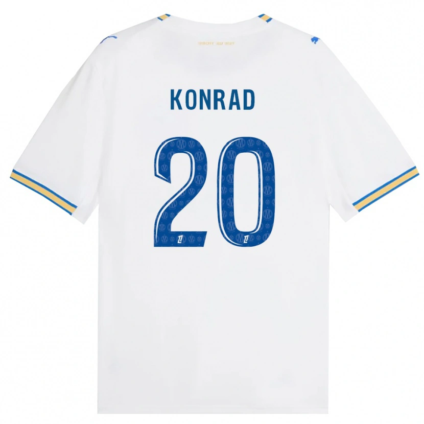 Danxen Mulher Camisola Konrad De La Fuente #20 Azul Dodger Branco Principal 2026/27 Camisa Brasil