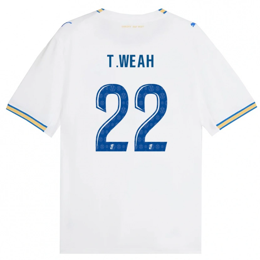 Danxen Mulher Camisola Timothy Weah #22 Azul Dodger Branco Principal 2026/27 Camisa Brasil