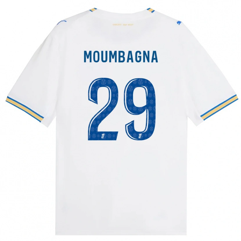 Danxen Mulher Camisola Faris Moumbagna #29 Azul Dodger Branco Principal 2026/27 Camisa Brasil