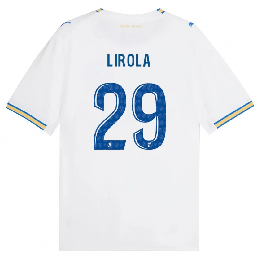 Danxen Mulher Camisola Pol Lirola #29 Azul Dodger Branco Principal 2026/27 Camisa Brasil