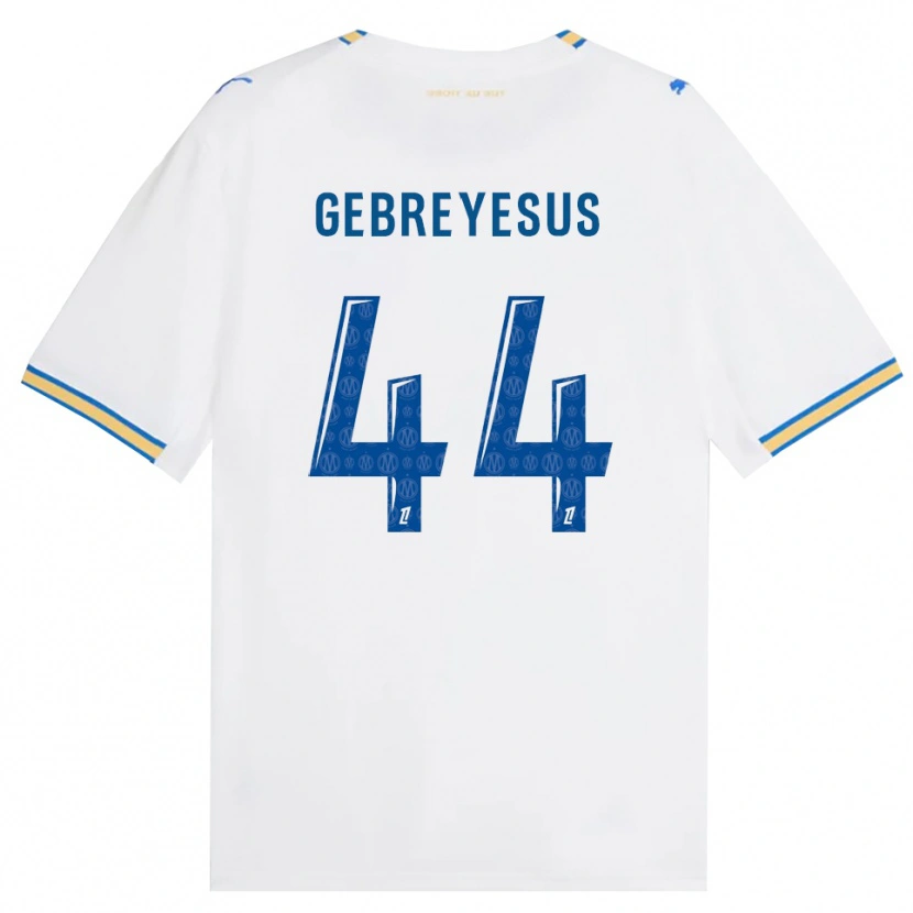 Danxen Mulher Camisola Esey Gebreyesus #44 Azul Dodger Branco Principal 2026/27 Camisa Brasil