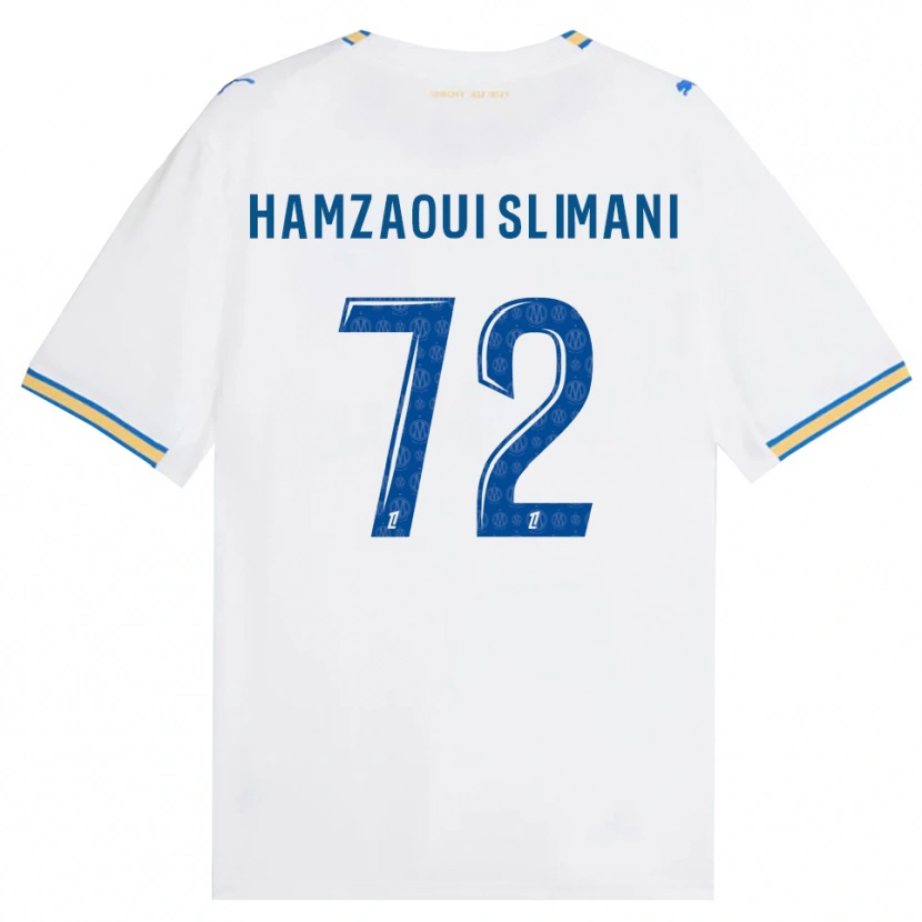 Danxen Mulher Camisola Hilan Hamzaoui Slimani #72 Azul Dodger Branco Principal 2026/27 Camisa Brasil
