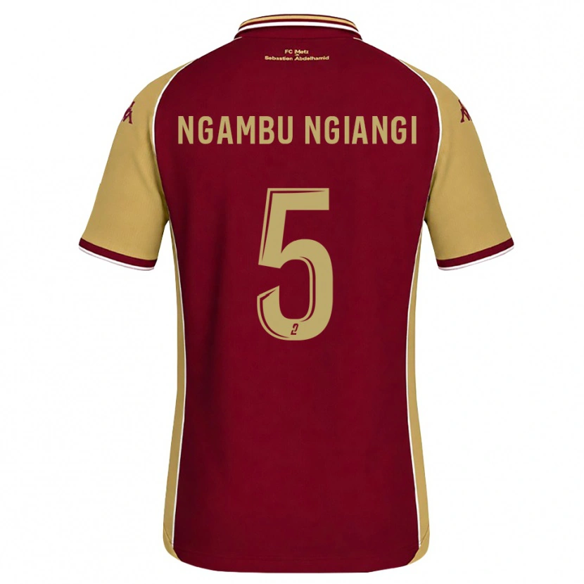 Danxen Mulher Camisola Esther Ngambu Ngiangi #5 Dourado Vermelho Escuro Principal 2026/27 Camisa Brasil