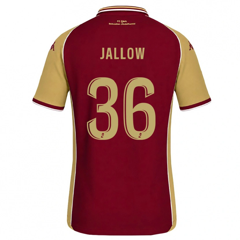 Danxen Mulher Camisola Ablie Jallow #36 Dourado Vermelho Escuro Principal 2026/27 Camisa Brasil