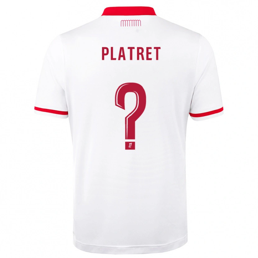 Danxen Mulher Camisola Aurélien Platret #0 Vermelho Branco Principal 2026/27 Camisa Brasil