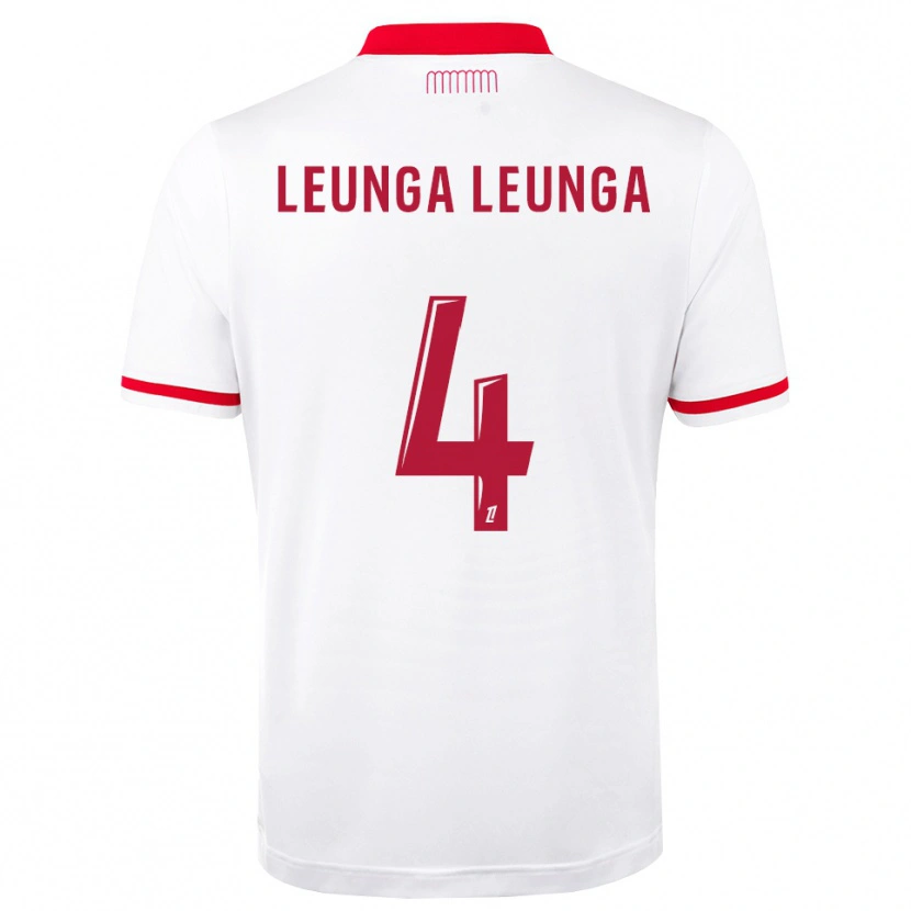 Danxen Mulher Camisola Daryl Leunga Leunga #4 Vermelho Branco Principal 2026/27 Camisa Brasil