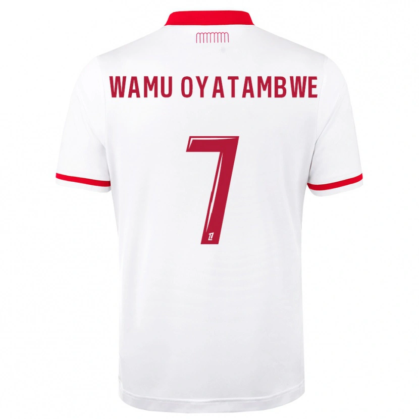 Danxen Mulher Camisola Matthias Wamu Oyatambwe #7 Vermelho Branco Principal 2026/27 Camisa Brasil