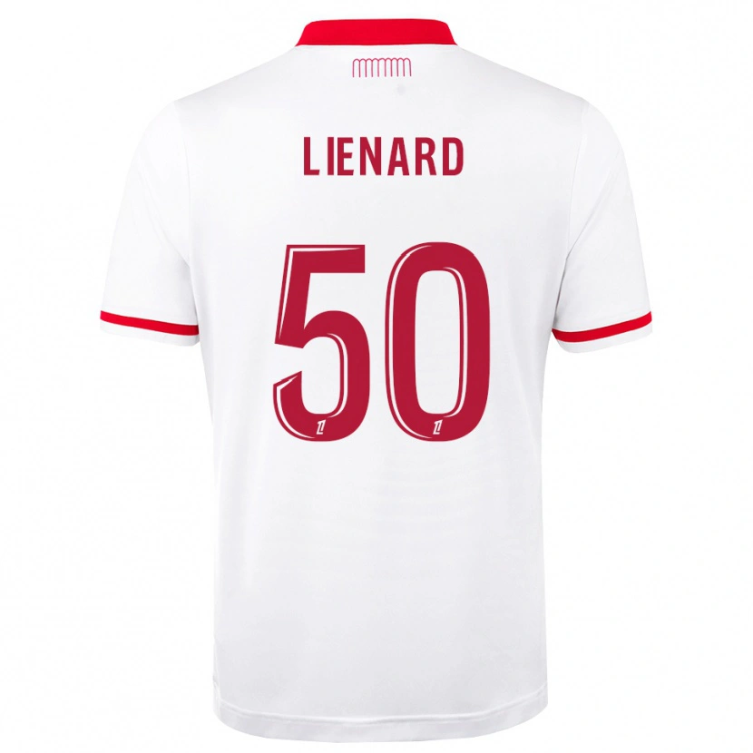 Danxen Mulher Camisola Yann Lienard #50 Vermelho Branco Principal 2026/27 Camisa Brasil