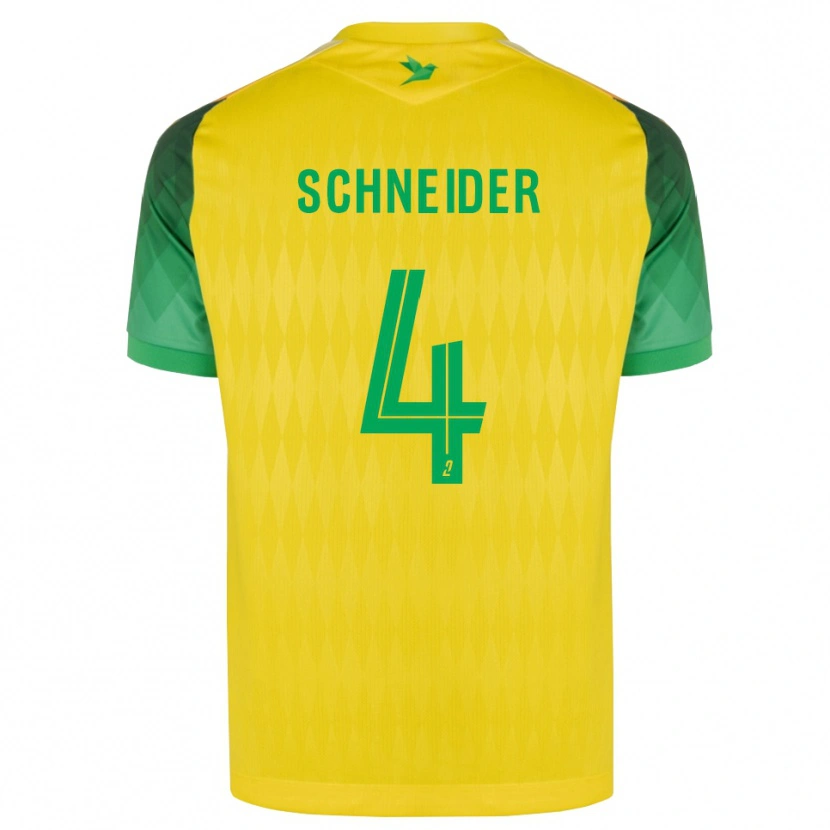 Danxen Mulher Camisola Octave Schneider #4 Amarelo Verde Vermelho Principal 2026/27 Camisa Brasil