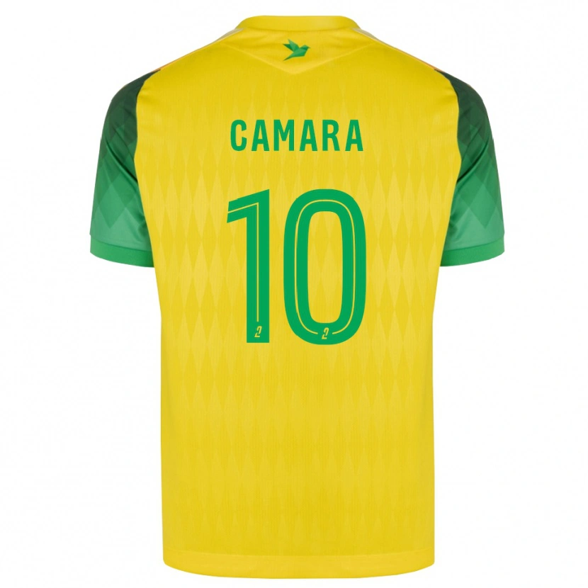 Danxen Mulher Camisola Ibrahim Camara #10 Amarelo Verde Vermelho Principal 2026/27 Camisa Brasil
