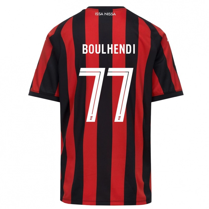 Danxen Mulher Camisola Teddy Boulhendi #77 Vermelho Preto Branco Principal 2026/27 Camisa Brasil