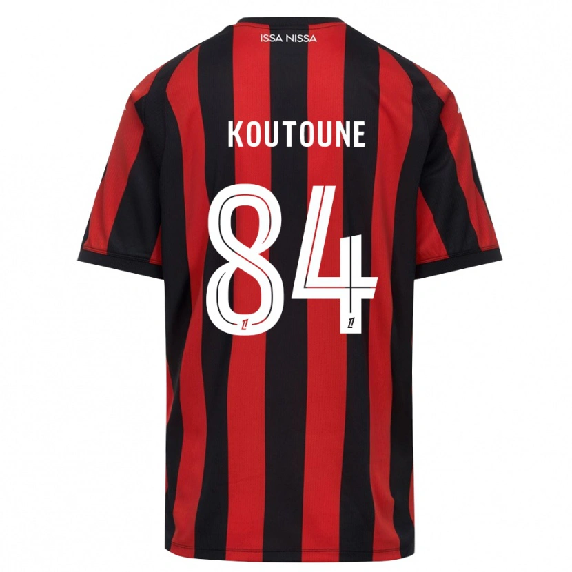 Danxen Mulher Camisola Hamza Koutoune #84 Vermelho Preto Branco Principal 2026/27 Camisa Brasil