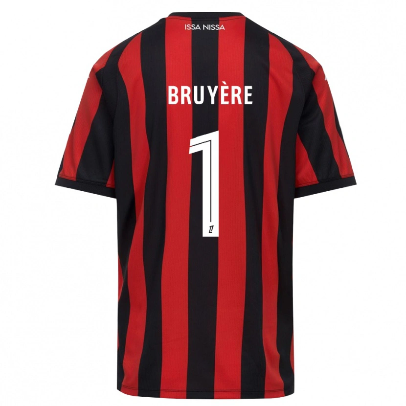 Danxen Mulher Camisola Théo Bruyère #1 Vermelho Preto Branco Principal 2026/27 Camisa Brasil