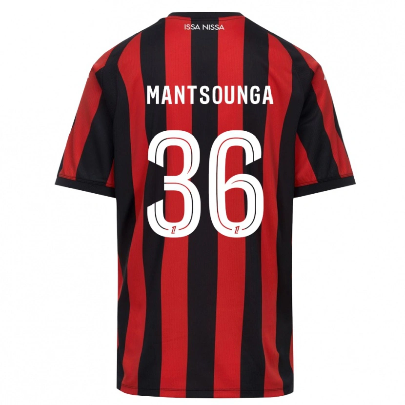 Danxen Mulher Camisola Brad-Hamilton Mantsounga #36 Vermelho Preto Branco Principal 2026/27 Camisa Brasil