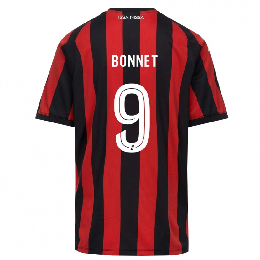 Danxen Mulher Camisola Thomas Bonnet #9 Vermelho Preto Branco Principal 2026/27 Camisa Brasil
