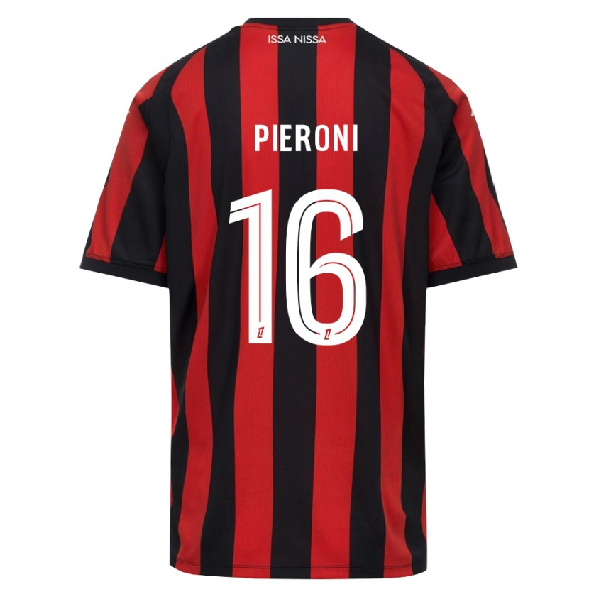 Danxen Mulher Camisola Dorian Pieroni #16 Vermelho Preto Branco Principal 2026/27 Camisa Brasil