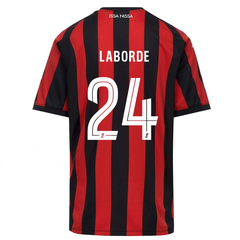 Danxen Mulher Camisola Gaëtan Laborde #24 Vermelho Preto Branco Principal 2026/27 Camisa Brasil