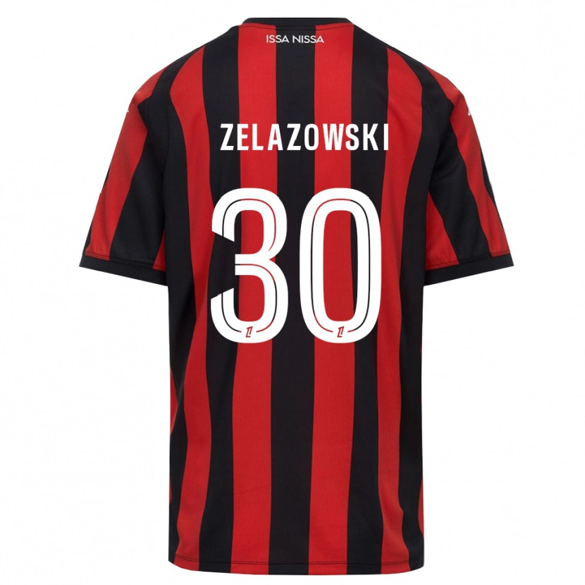 Danxen Mulher Camisola Bartosz Zelazowski #30 Vermelho Preto Branco Principal 2026/27 Camisa Brasil