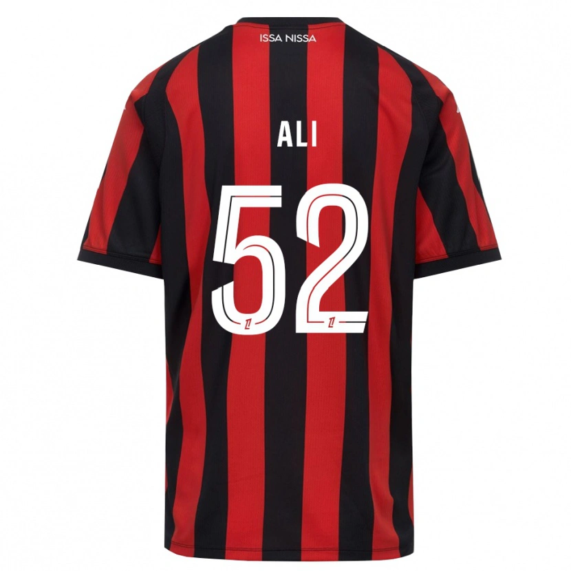 Danxen Mulher Camisola Kéfren Ali #52 Vermelho Preto Branco Principal 2026/27 Camisa Brasil