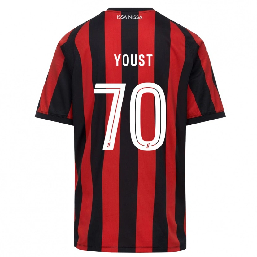 Danxen Mulher Camisola Matys Youst #70 Vermelho Preto Branco Principal 2026/27 Camisa Brasil
