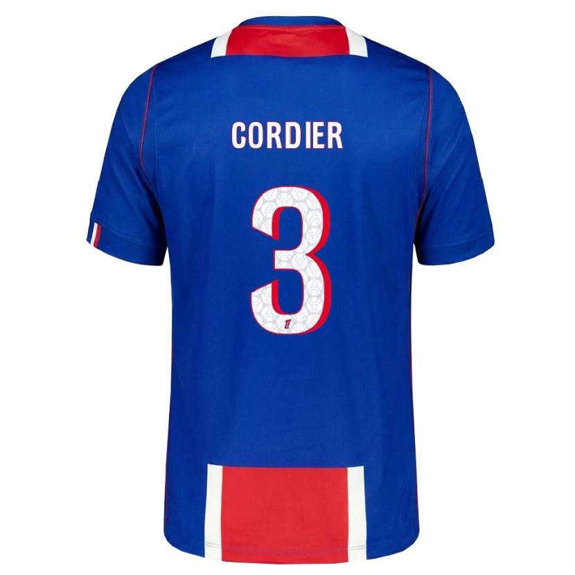 Danxen Mulher Camisola Thomas Cordier #3 Vermelho Branco Azul Principal 2026/27 Camisa Brasil