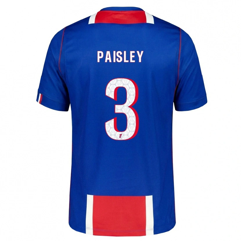 Danxen Mulher Camisola Jarell Paisley #3 Vermelho Branco Azul Principal 2026/27 Camisa Brasil