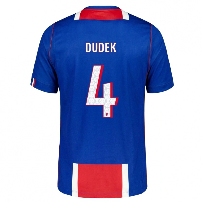 Danxen Mulher Camisola Paulina Dudek #4 Vermelho Branco Azul Principal 2026/27 Camisa Brasil