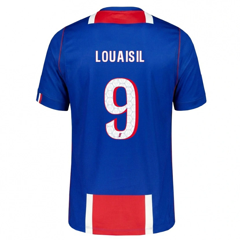 Danxen Mulher Camisola Kévin Louaisil #9 Vermelho Branco Azul Principal 2026/27 Camisa Brasil
