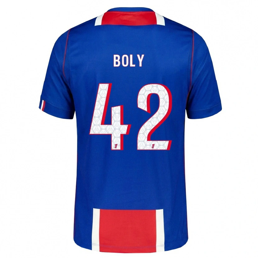 Danxen Mulher Camisola David Boly #42 Vermelho Branco Azul Principal 2026/27 Camisa Brasil