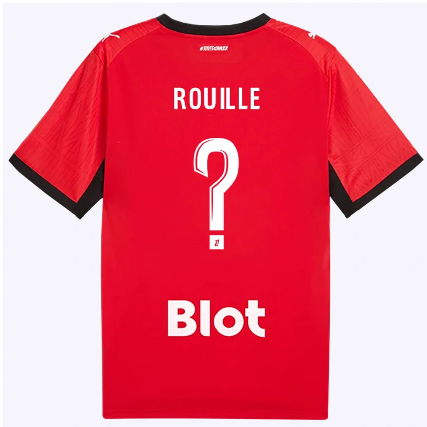 Danxen Mulher Camisola Léo Rouillé #0 Vermelho Preto Branco Principal 2026/27 Camisa Brasil
