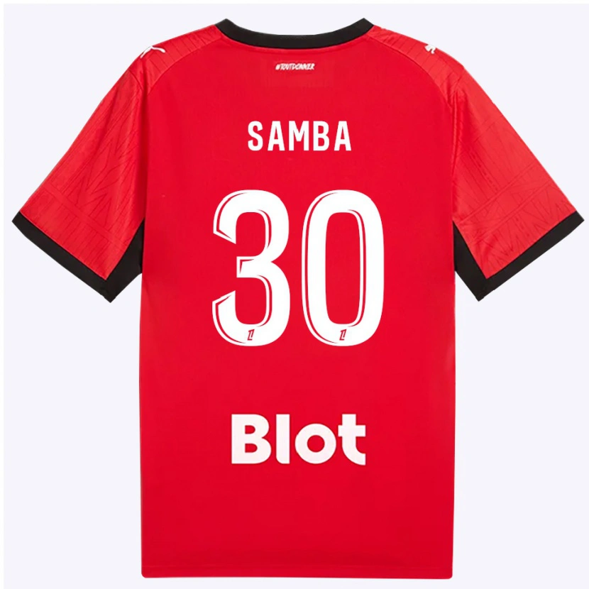 Danxen Mulher Camisola Brice Samba #30 Vermelho Preto Branco Principal 2026/27 Camisa Brasil