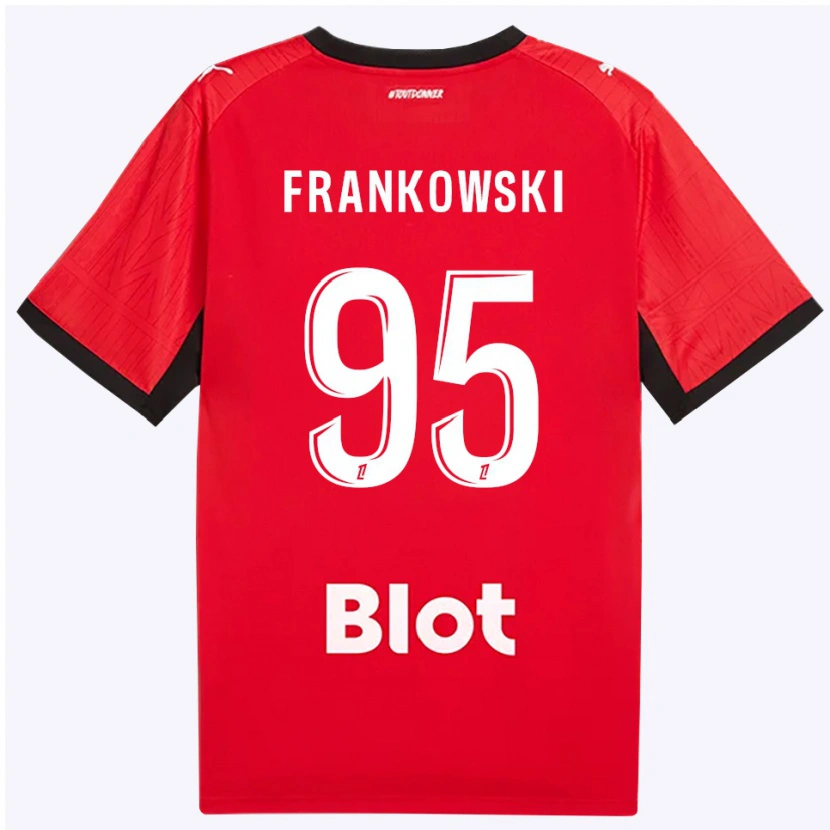 Danxen Mulher Camisola Przemyslaw Frankowski #95 Vermelho Preto Branco Principal 2026/27 Camisa Brasil